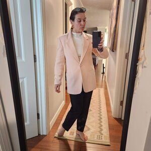 NEW White Stag Pink Size 6 Blazer Wool Jacket